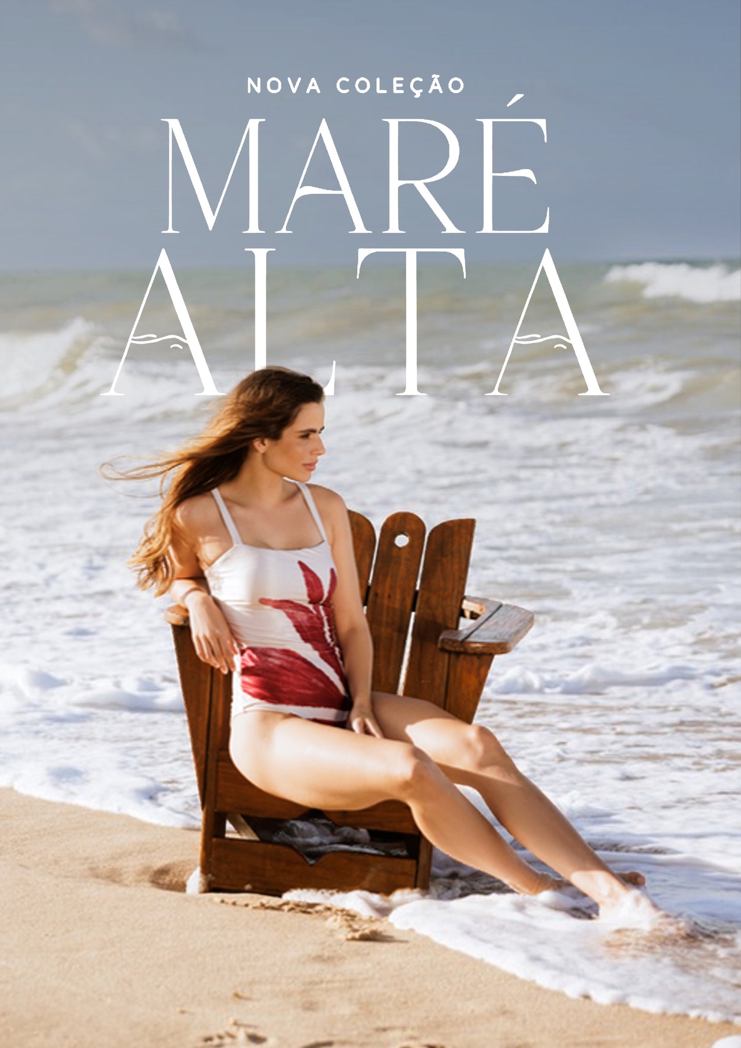 Straight Swimsuit with Wide Straps